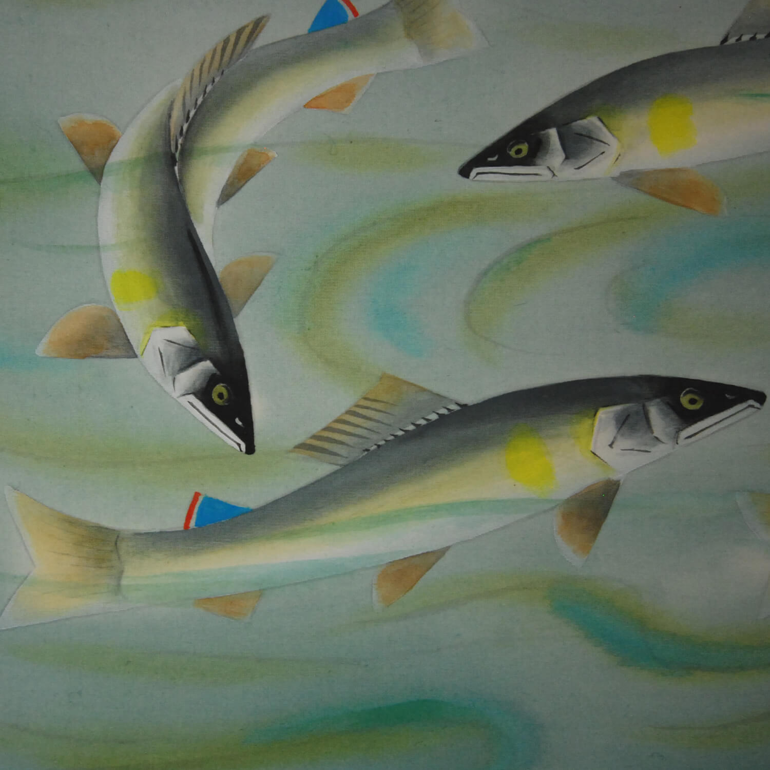 大矢大響 / 鮎之図 | 掛軸 - 野村美術