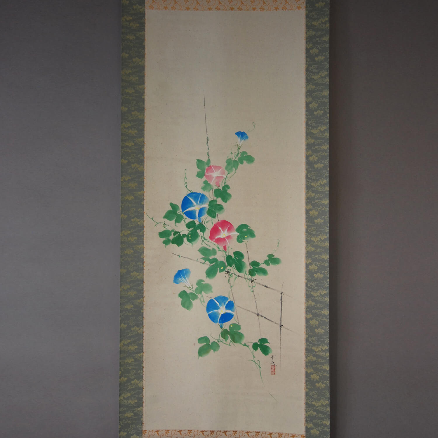 辰本青花掛け軸