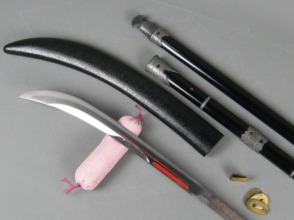 薙刀 なぎなた 刃長36.7cm 無銘 長柄二本継ぎ薙刀拵え 全長194cm
