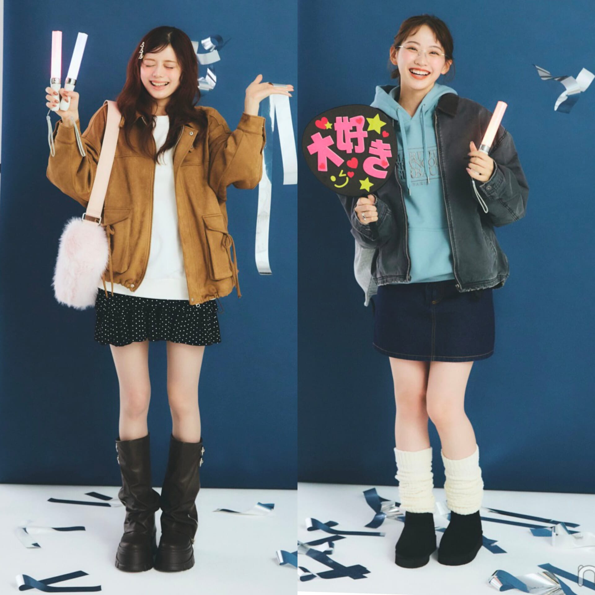 ミニスカでテンション高くカウントダウンライブへ【フェミニン派 紺野