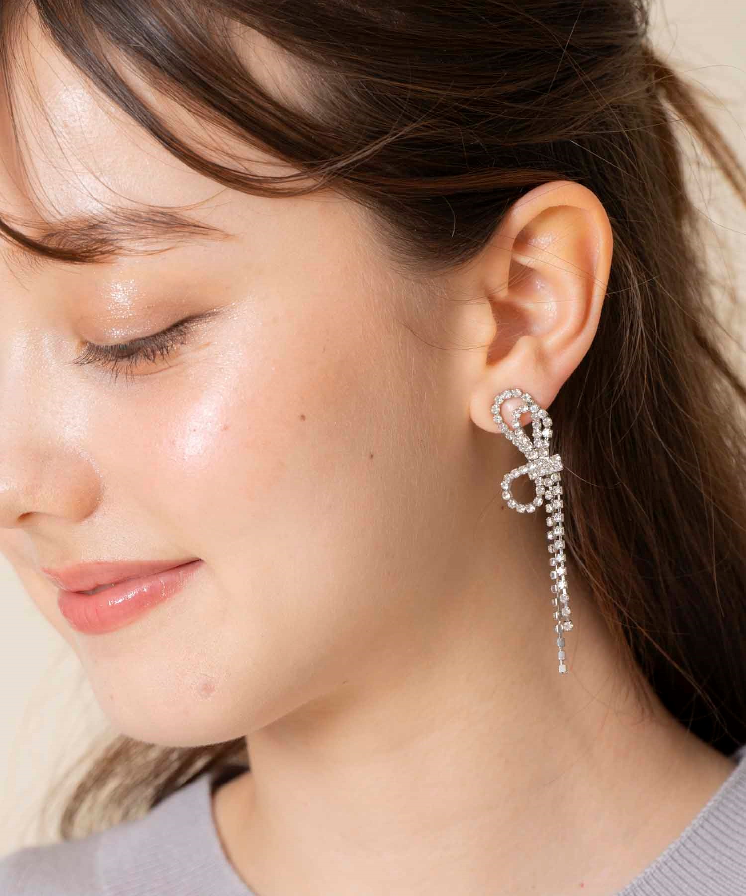 リボンビジューピアス | ピアス | NOELA OFFICIAL WEB STORE