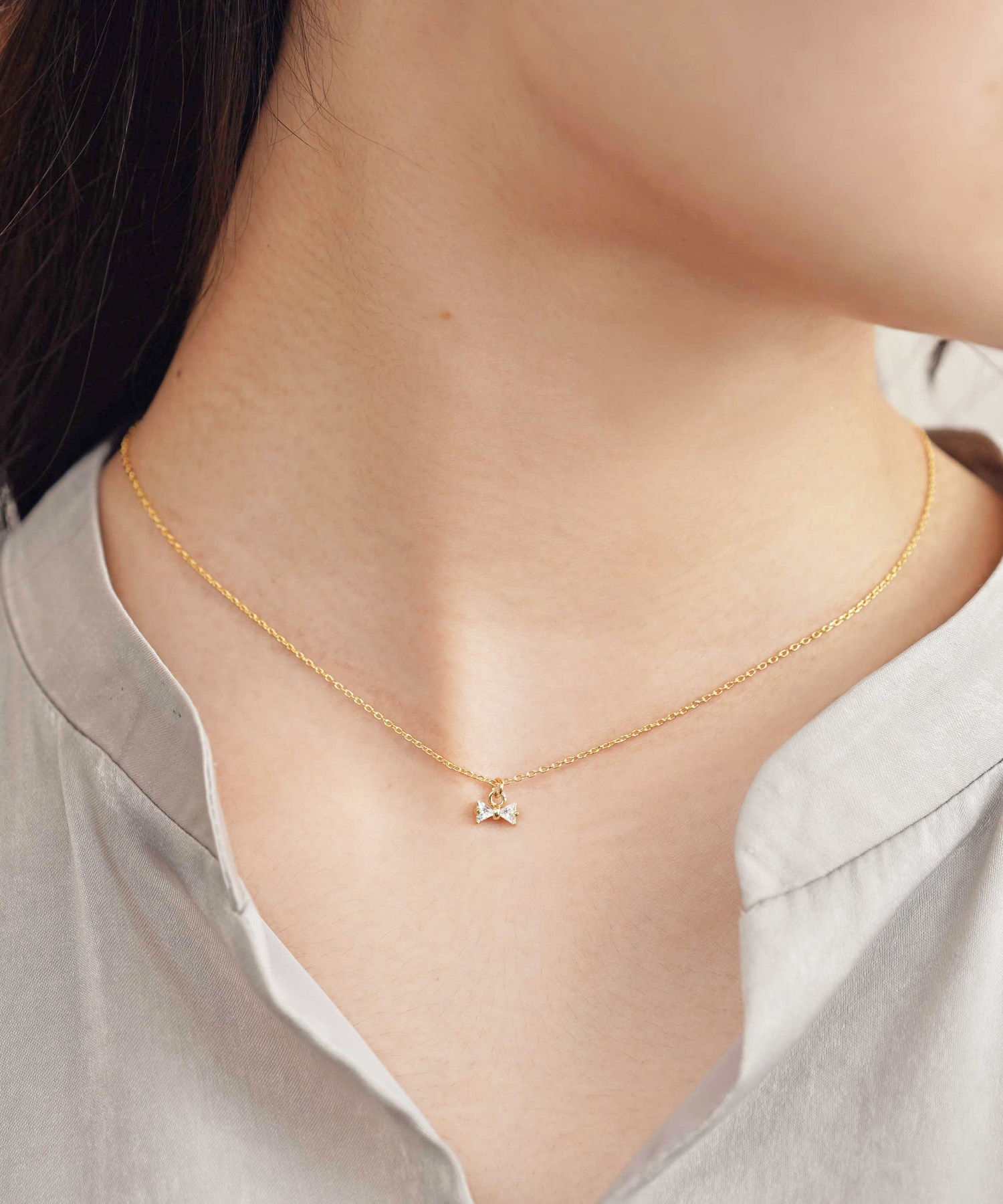 ビジューリボンネックレス | ネックレス | NOELA OFFICIAL WEB STORE