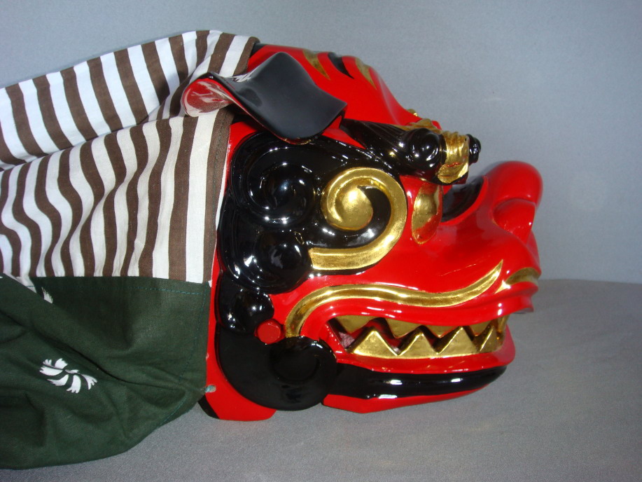 新製品樹脂製 宇津獅子頭8寸