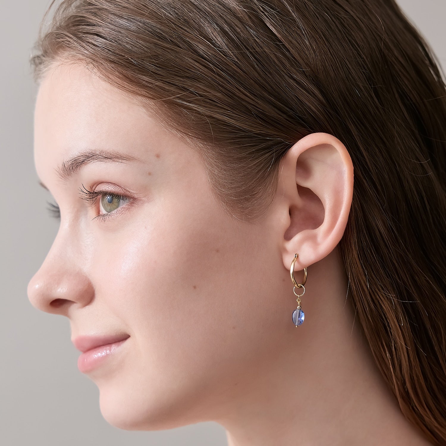 Tiny Charm】K10カイヤナイトチャーム｜ネックレスチャーム｜ノジェス