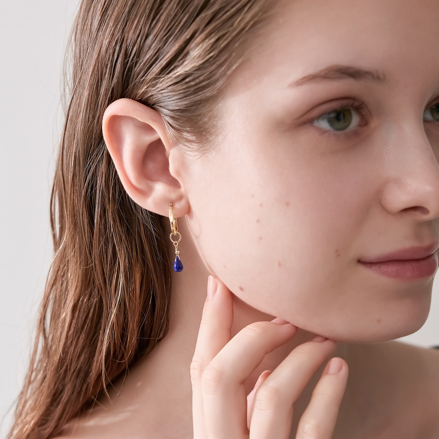 Tiny Charm】K10ラピスラズリチャーム｜ネックレスチャーム｜ノジェス