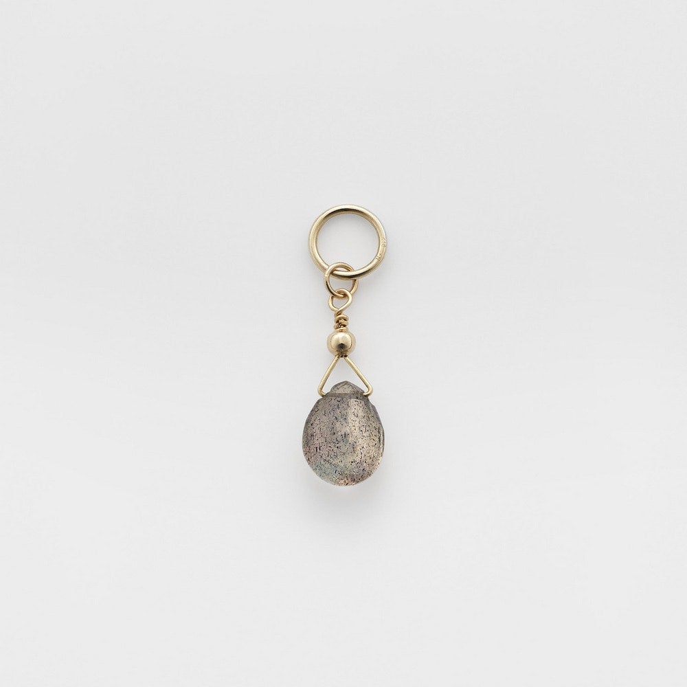 Tiny Charm】K10ラブラドライトチャーム｜ネックレスチャーム