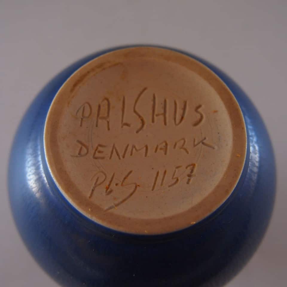 パルシュス「青釉中蕪花器」《ノルディック》