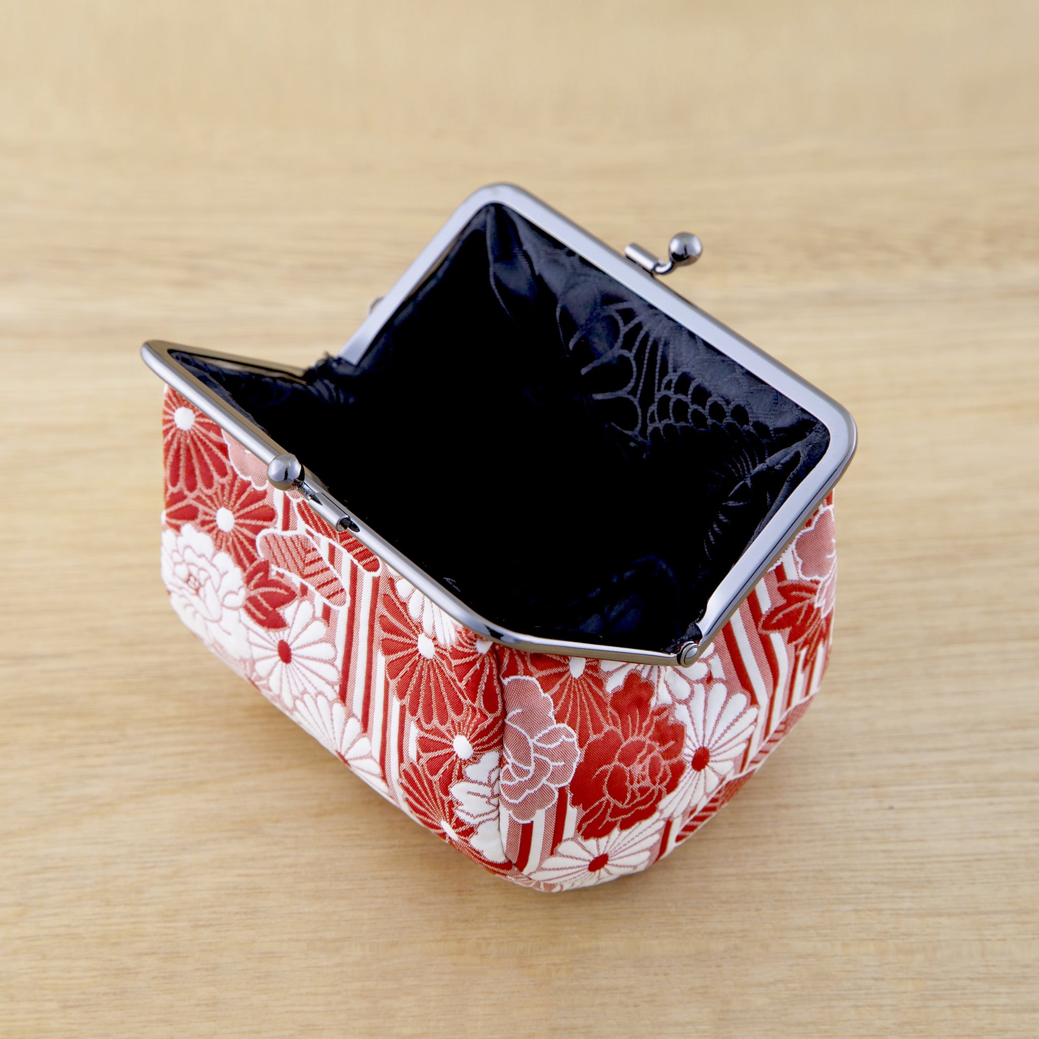 のレン 俵型 がま口ポーチ ふくれ織レトロフラワー – NOREN JAPAN 公式通販