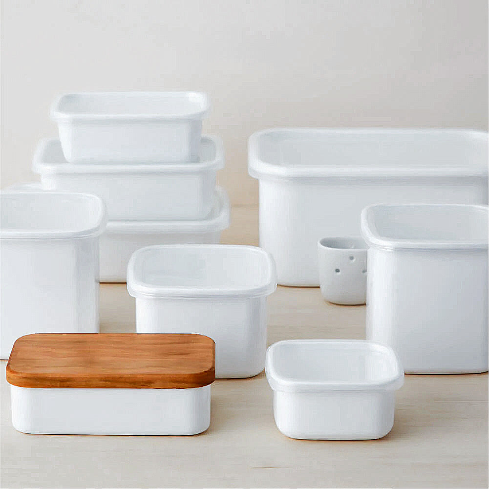 野田琺瑯 レクタングル深型 3点セット ｜のレン神楽坂【公式通販