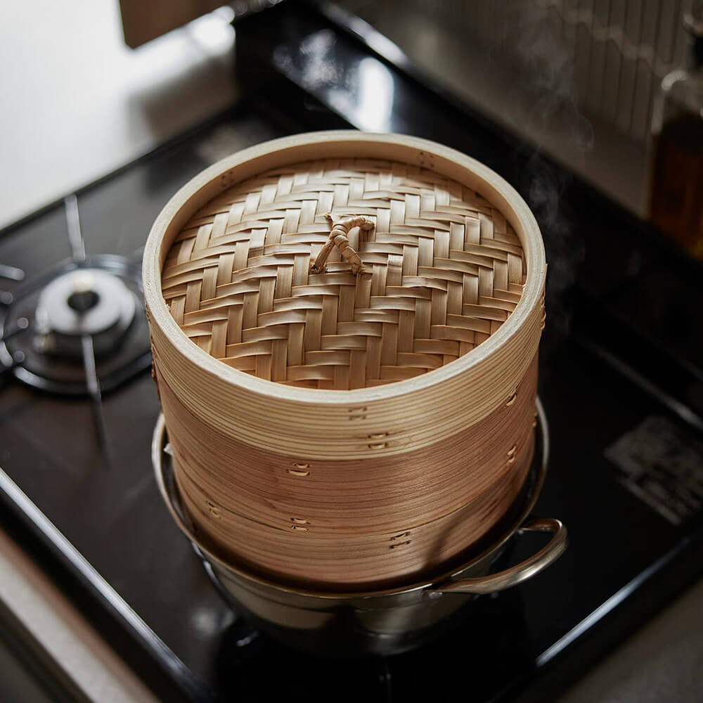 ステンレス鍋セット 18cm 杉中華せいろ 2段 ｜のレン神楽坂【公式通販