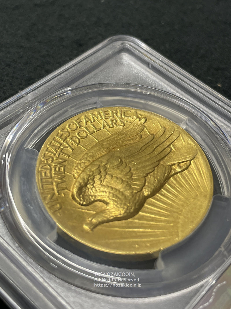 アメリカ 20ドル金貨 1907年 女神立像ハイレリーフ 極美品 PCGS AU55