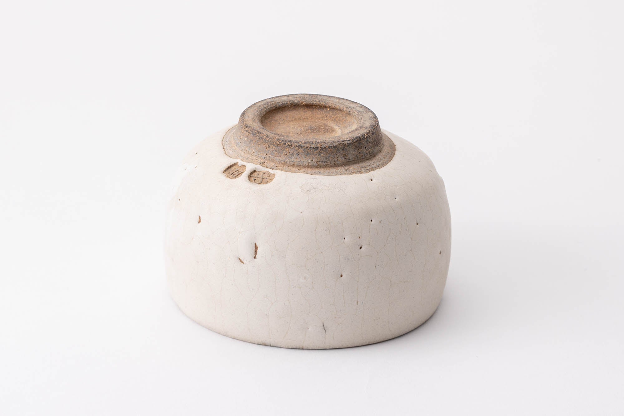 バーナード・リーチ / 共箱 銘有 セントアイヴス窯 双魚文白磁茶碗