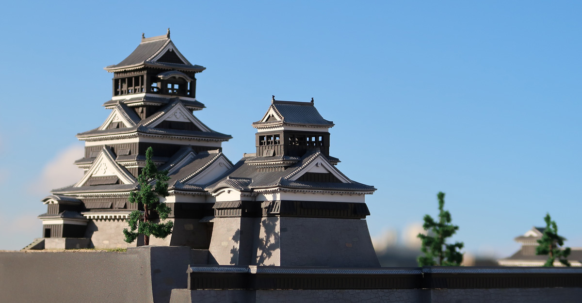 童友社 1/350 日本の名城シリーズ・熊本城（製作記その7・完成