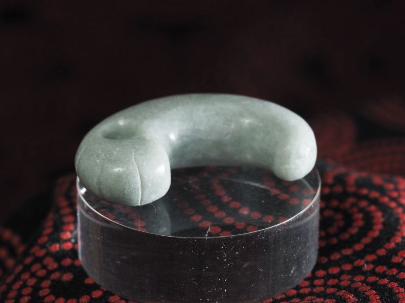 古墳時代・丁子頭・ヒスイ勾玉（大サイズ）