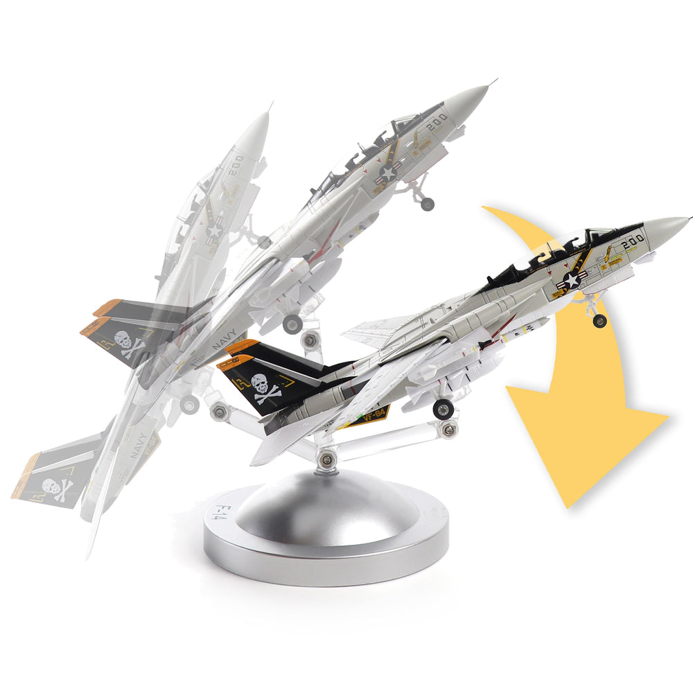 1:100 Diecast Metal F-14A Jolly Rogers Fighter Model - US Navy