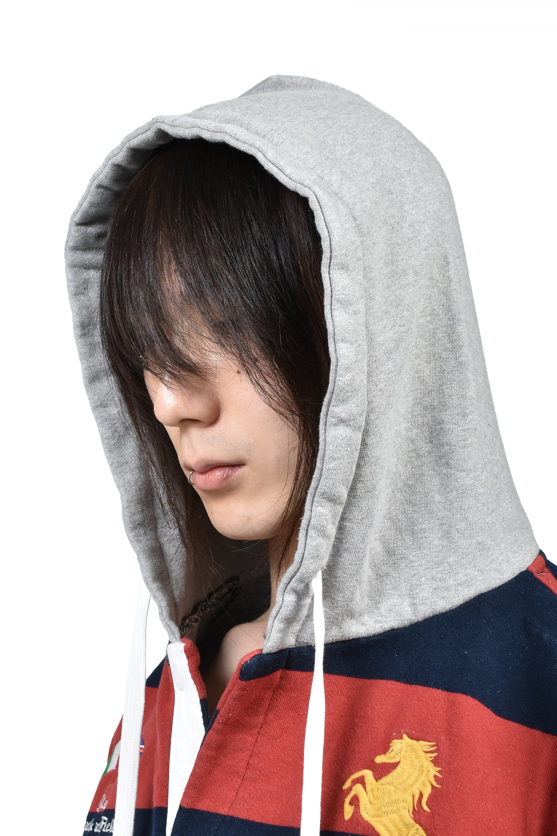 Protocol Index プロトコルインデックス FW25 STRIPE POLO HOODIE