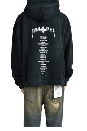 JUN/NAKAYAMA ジュン ナカヤマ SS25 ETHNIC ZIP HOODIE / BLK - NUBIAN