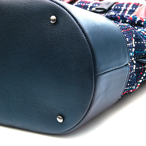 シャネル CHANEL エアライン ツイード リュック・デイパック ネイビー