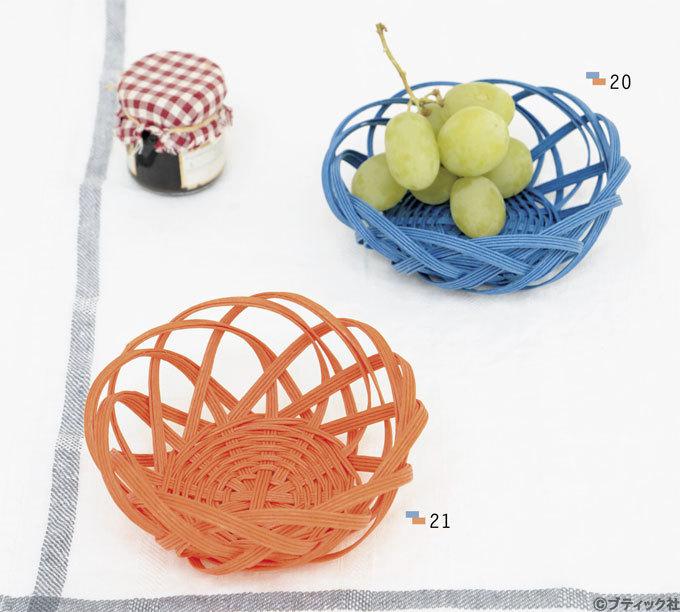 クラフトバンドで簡単手作り「浅型のお花みたいなかご」の作り方(1