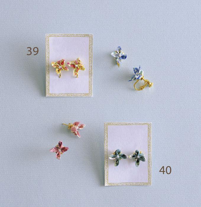 手作り「くくり花のピアスとイヤリング」の作り方｜ぬくもり