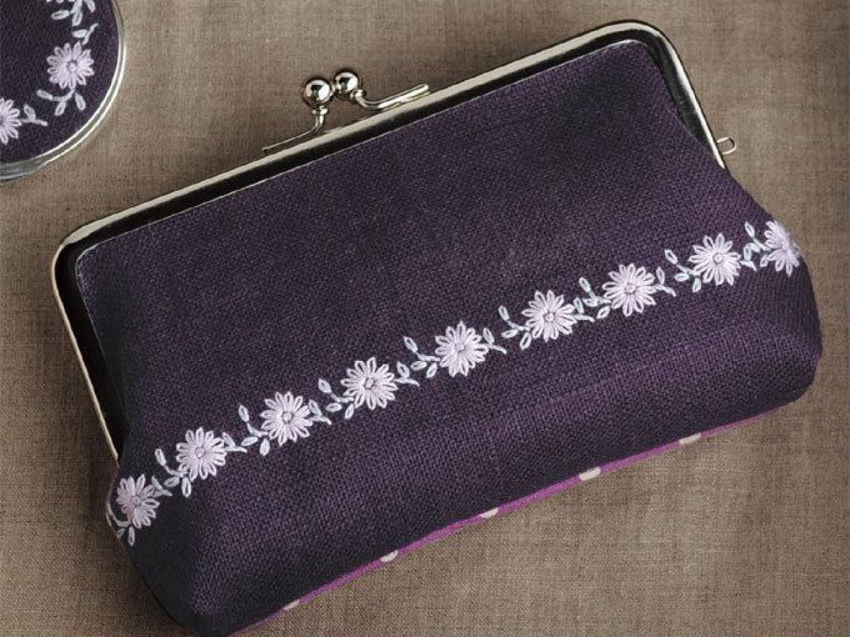 お花の刺しゅう入り がま口ポーチ」の作り方｜ぬくもり