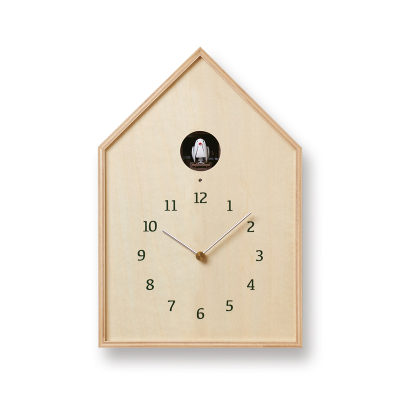 Birdhouse Clock バードハウス クロック NY16-12NT ナチュラル Lemnos
