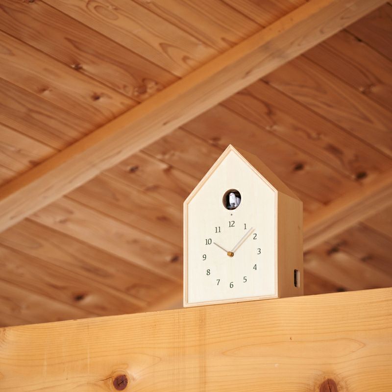 Birdhouse Clock バードハウス クロック NY16-12NT ナチュラル Lemnos