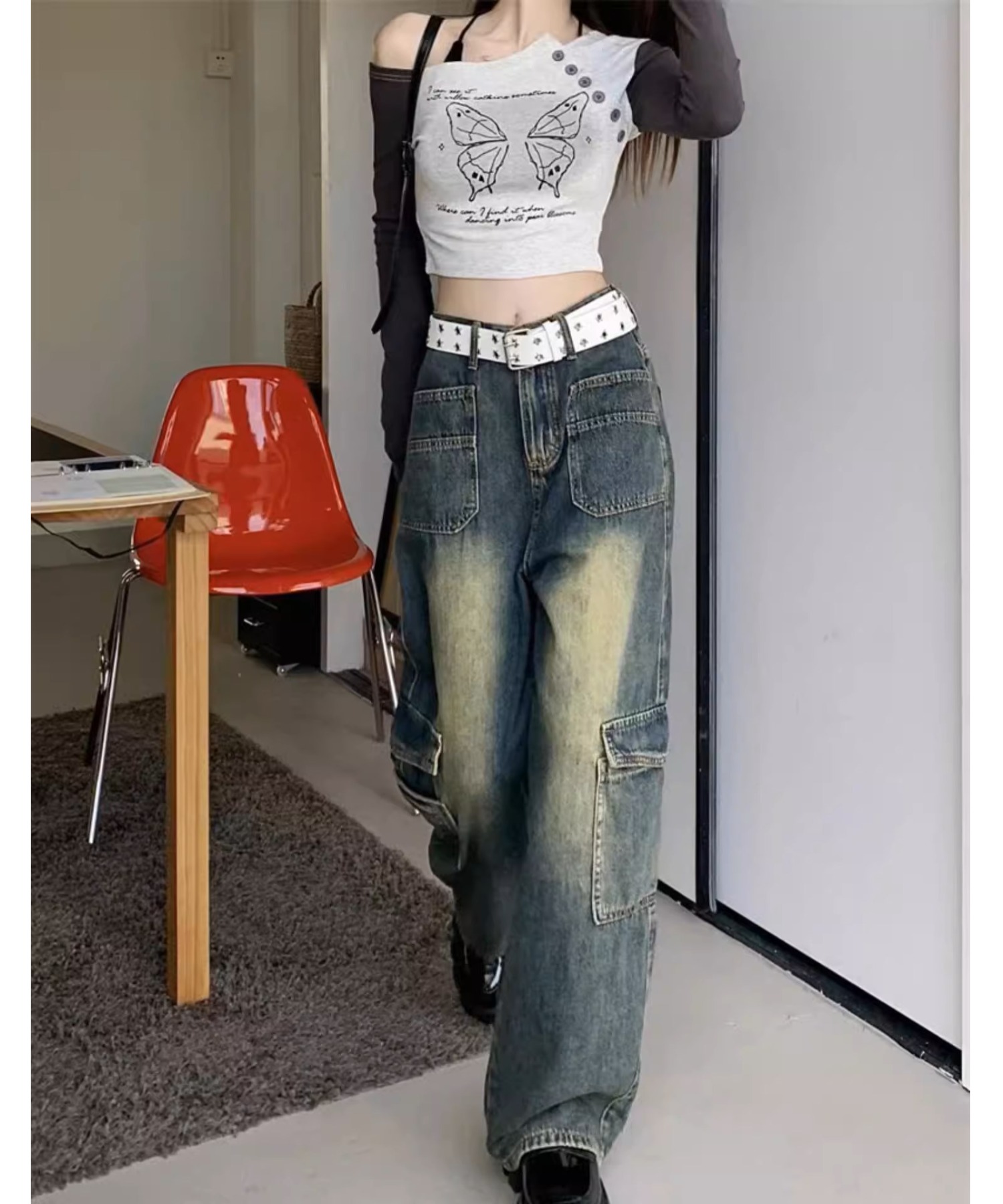 A'GEM/9 × .kom『.kom/ドットケーオーエム』サイドポケットカーゴ