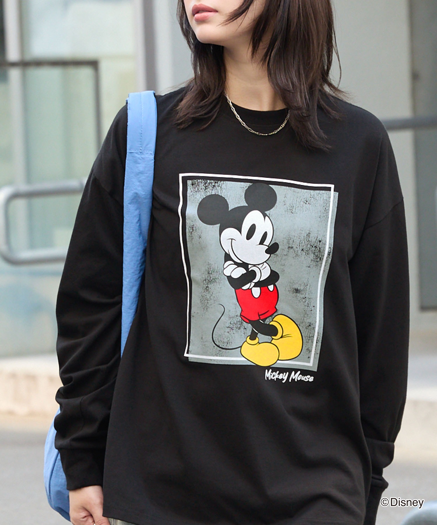 Disney】別注 / ミッキーマウス / オールドグラフィックプリントT