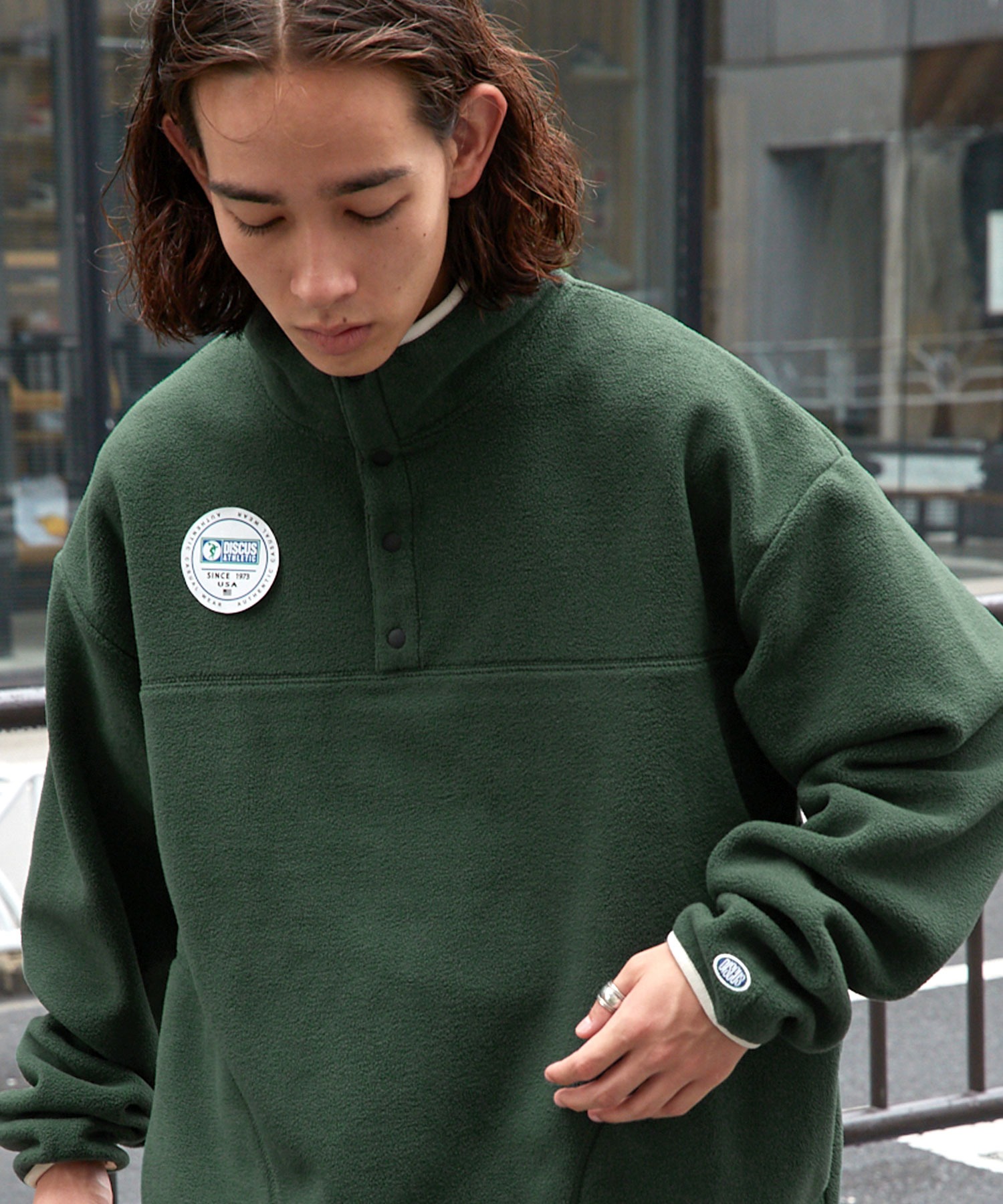 DISCUS ATHLETIC/ディスカス アスレチック フリースオーバーサイズ