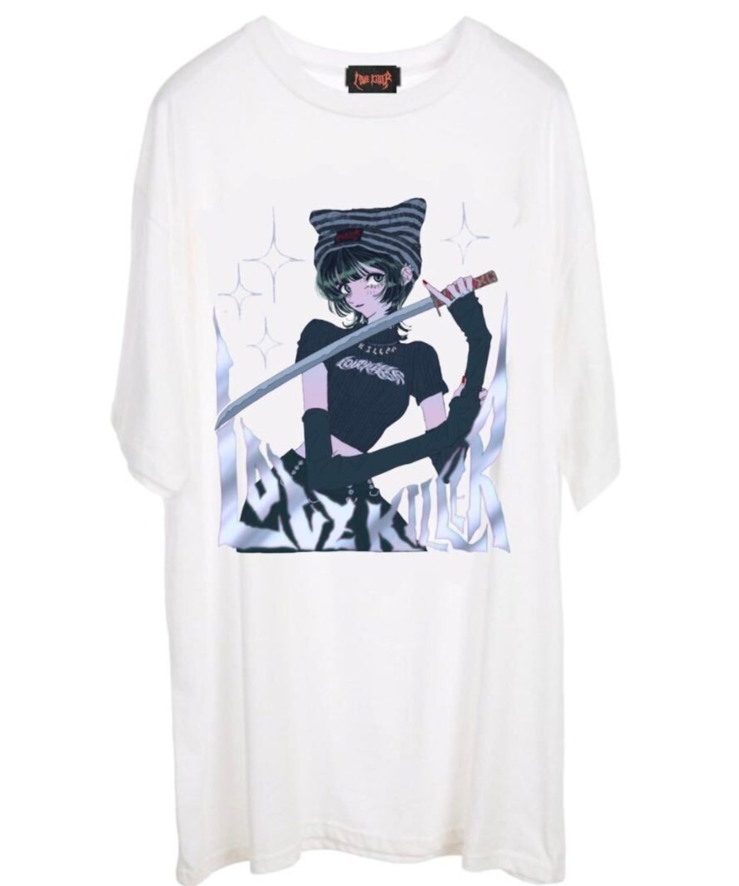 A'GEM/9 × .kom『LOVE KILLER/ラブキラー』Killer cat Graffiti Logo T