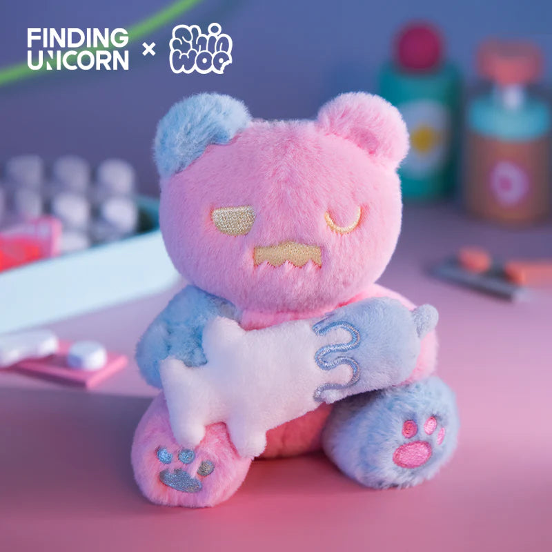Finding Unicorn Shinwoo Ragbear Clinic Series Plush Keychain Blind