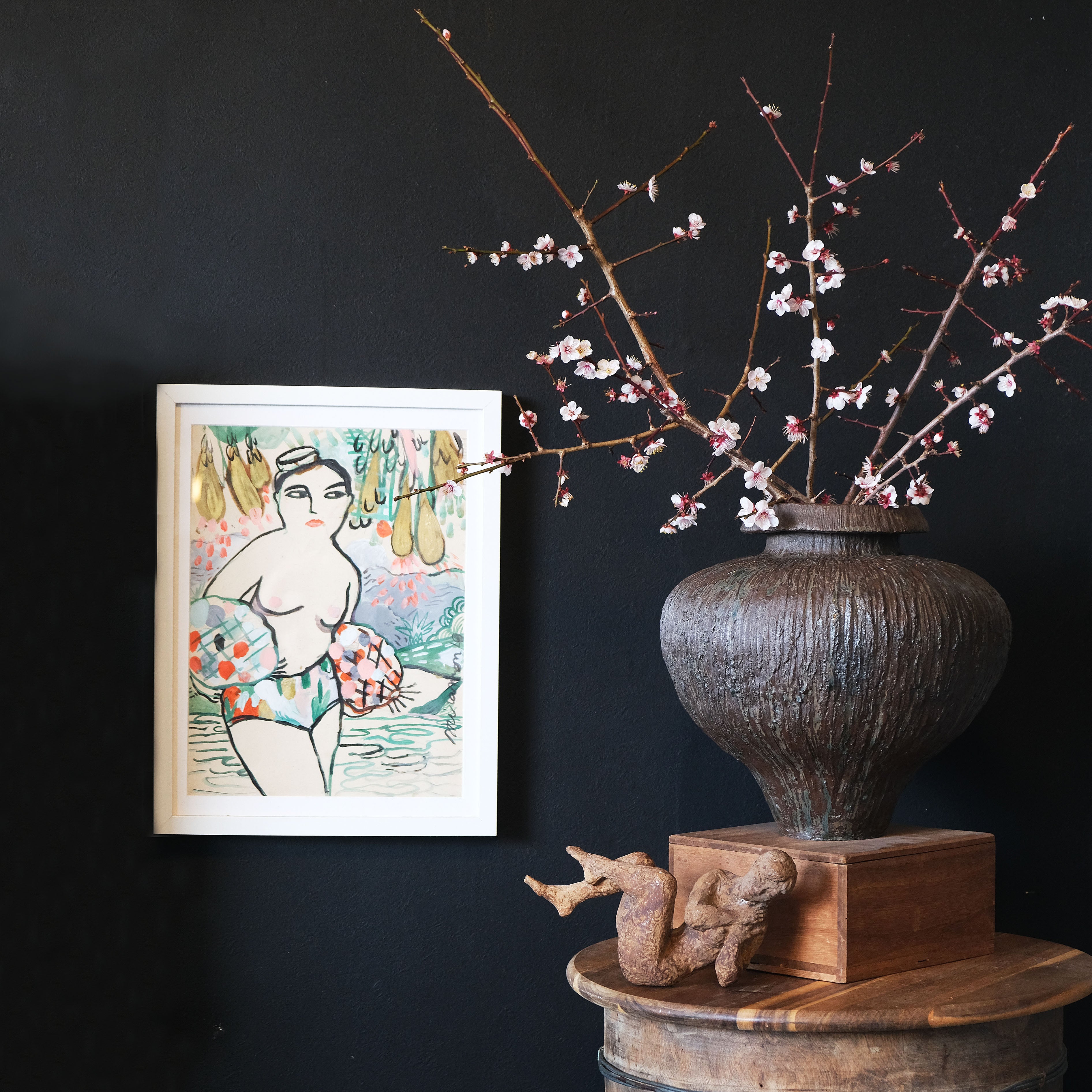 雨模様大壺花瓶 – Ocean Ridge Kiln