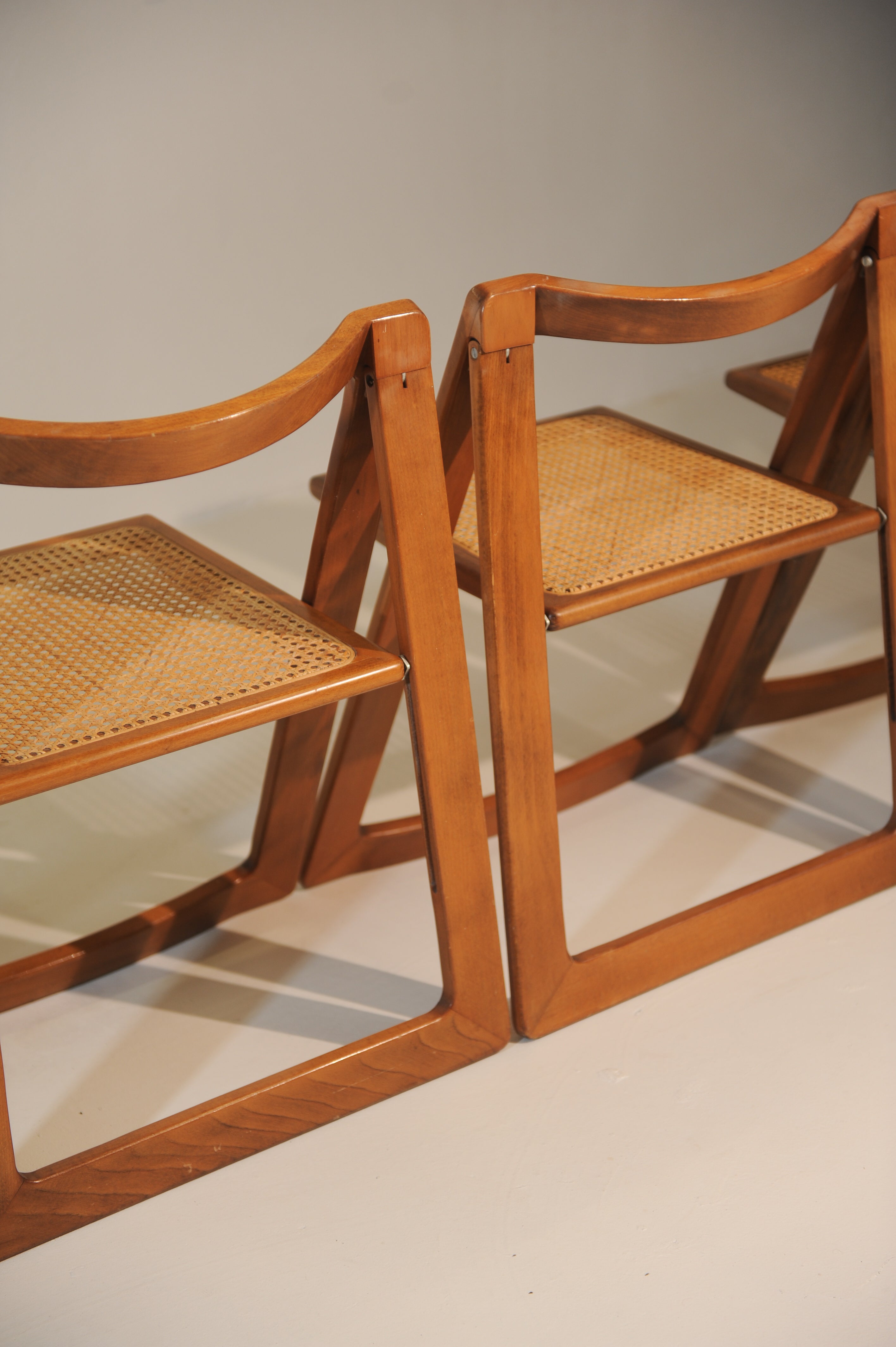 Set of 4 Aldo Jacober & D'Aniello Folding Chairs, 1966