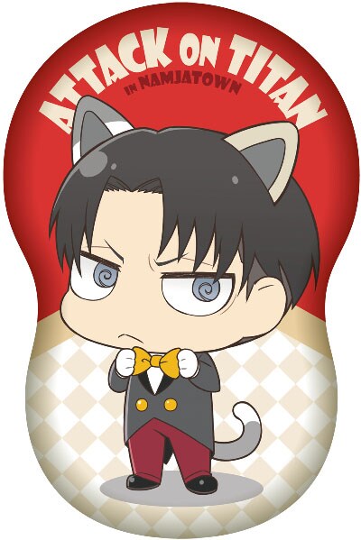 進撃の巨人 in ナンジャタウン」限定グッズのダイカットクッション。(c