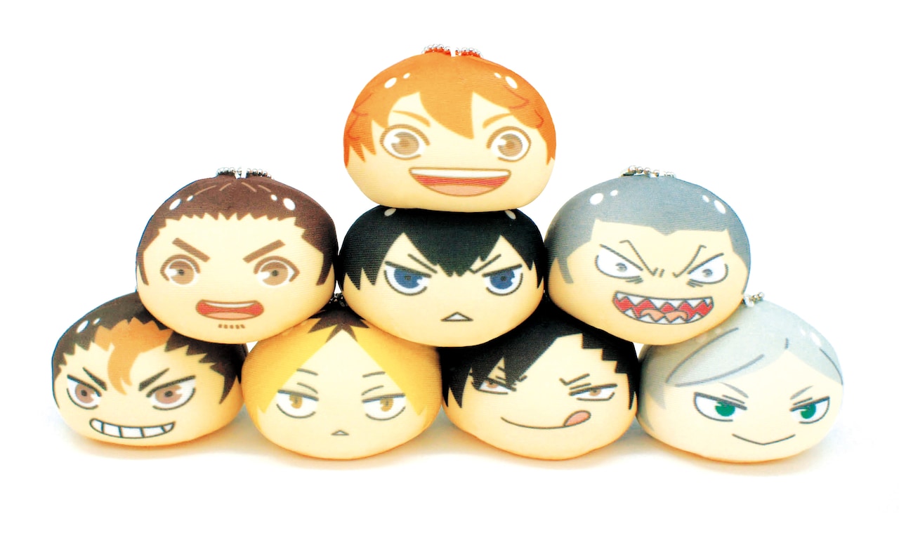 ハイキュー!!」キャラをにぎにぎ！おまんじゅうマスコット発売