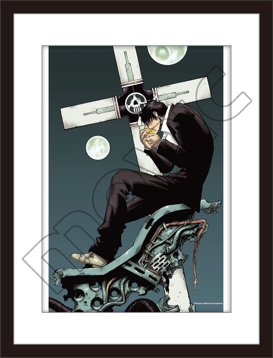 トライガン・マキシマム」内藤泰弘の直筆サイン入り複製原画が全3種で