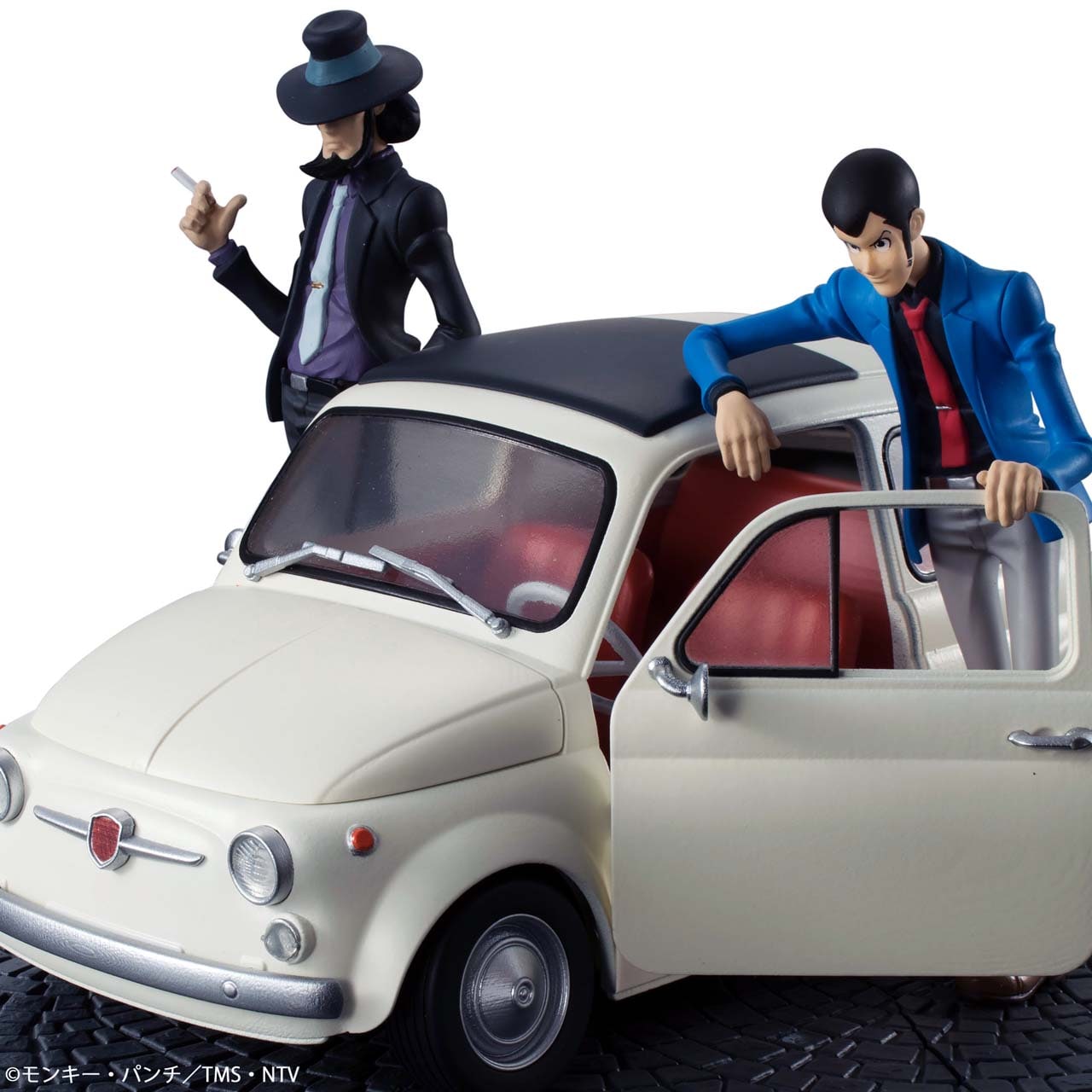 ルパンと次元が愛車とセットでフィギュアに、車には凝ったギミックも