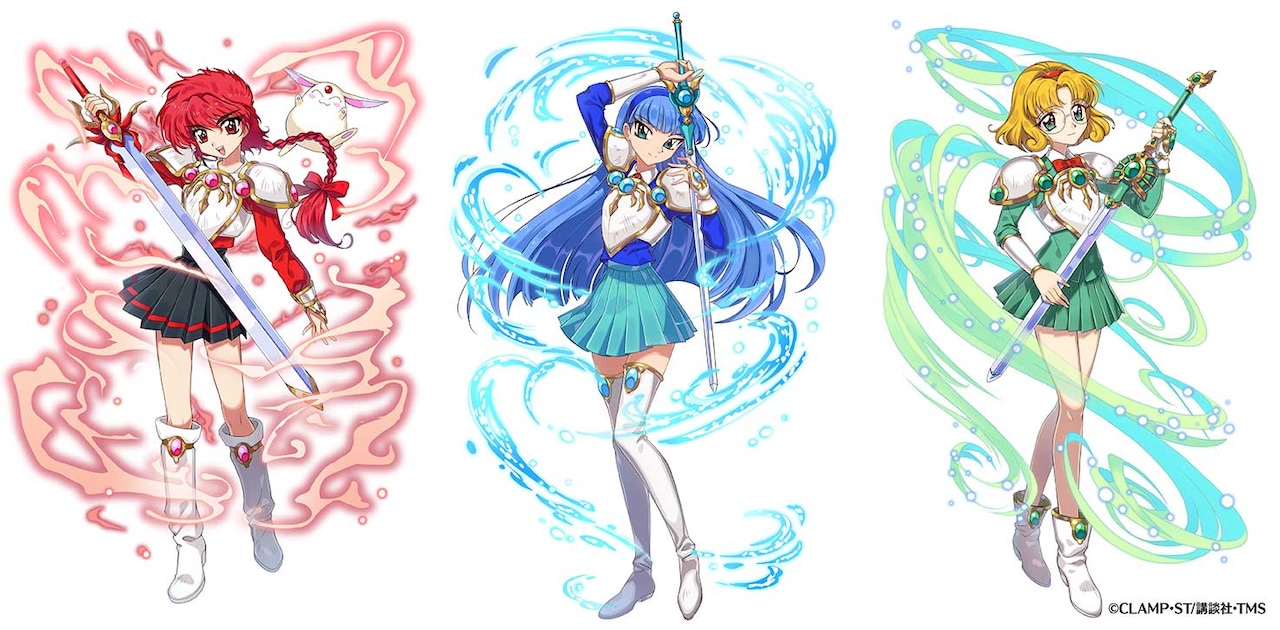 獅堂光＆モコナ、龍咲海、鳳凰寺風の“使い魔”イラスト。 [画像