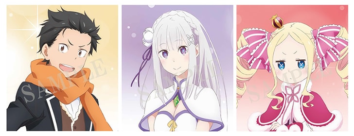 リゼロ」2・3週目の来場者特典に複製サイン入りミニ色紙、カフェコラボ