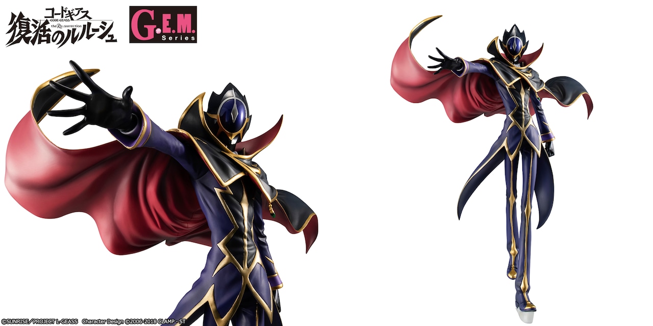 復活のルルーシュ」仮面の男・ゼロを立体化、差し替えパーツで4種の