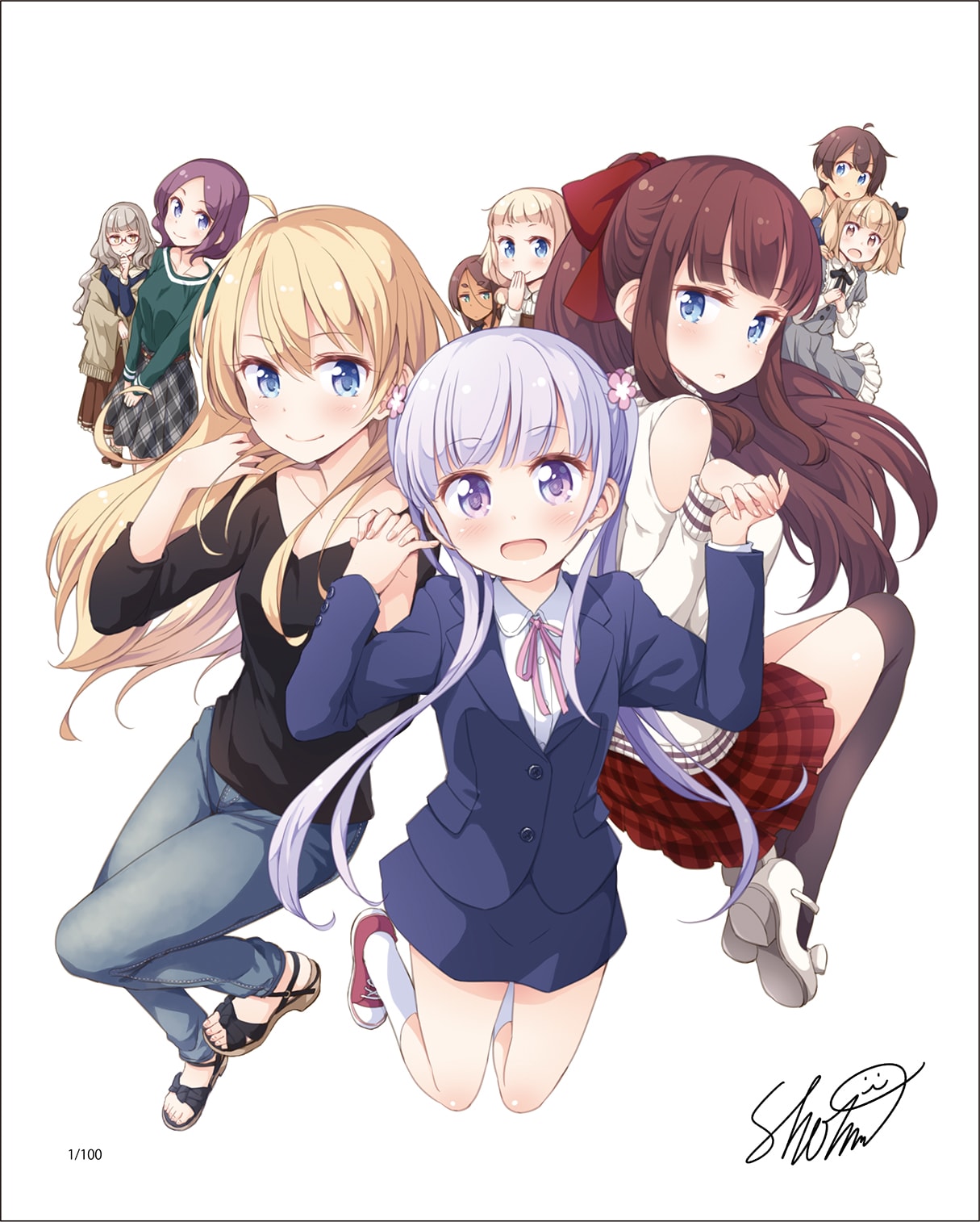 NEW GAME!」展がGoFaで、得能正太郎描き下ろしイラストや原稿を展示