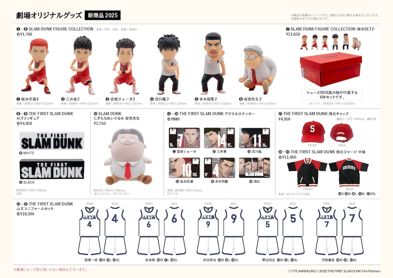 SLAM DUNK FIGURE COLLECTION -湘北SET2-」と「THE FIRST SLAM DUNK