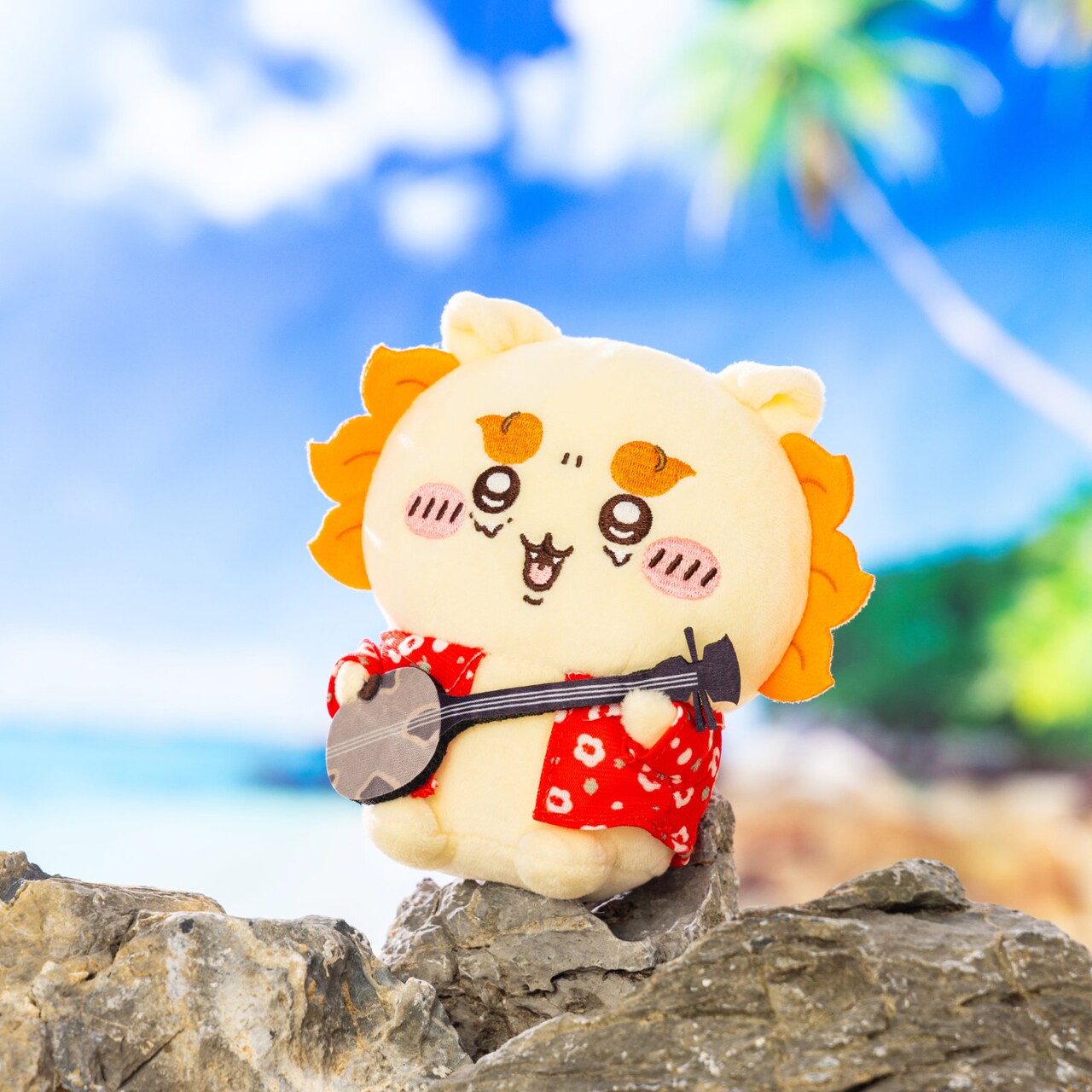 ちいかわ」三線を弾くシーサーのぬいぐるみなど南国気分が味わえる