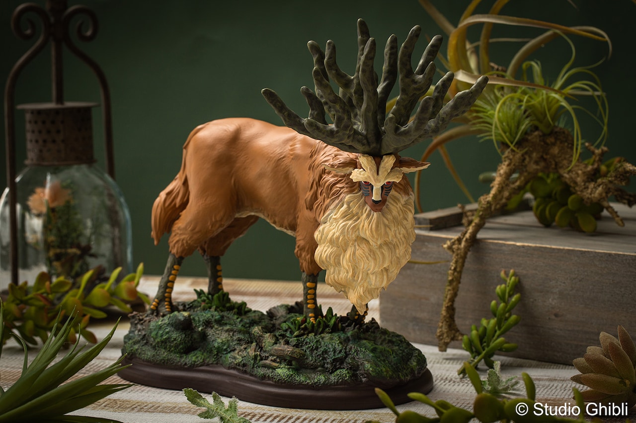 もののけ姫」25周年シシ神ジオラマフィギュア、成長し枯れていく足元の