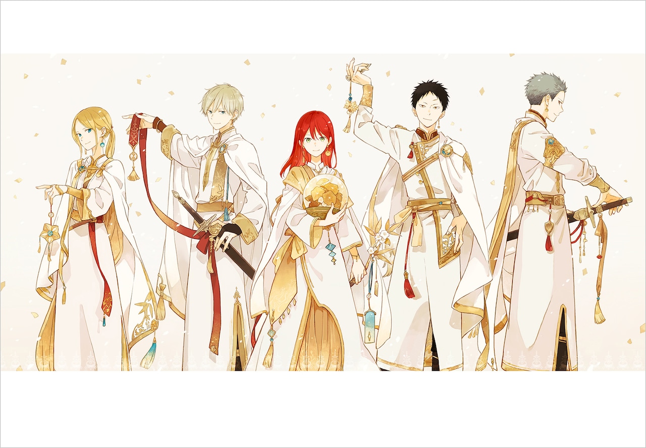 赤髪の白雪姫」原画展のグッズ情報公開、ゼンが白雪に贈った栞付きの