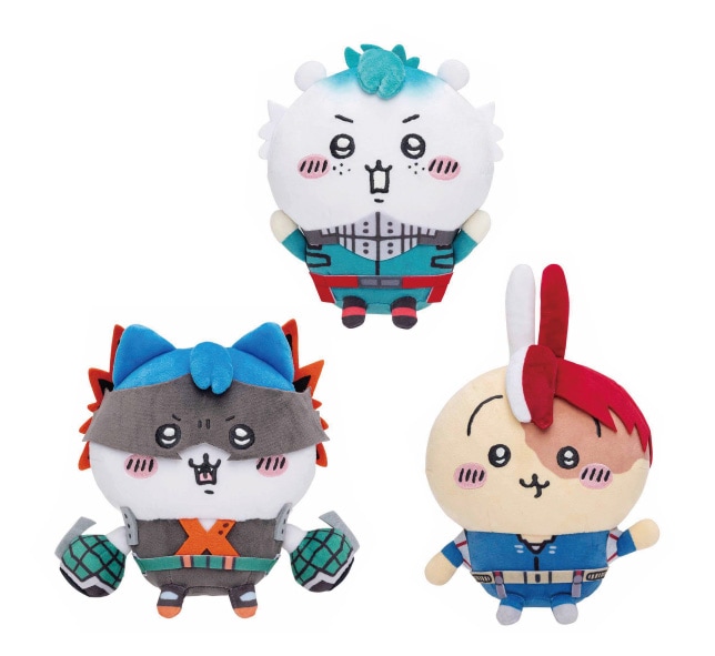 ぬいぐるみS（緑谷出久×ちいかわ、爆豪勝己×ハチワレ、轟焦凍×うさぎ