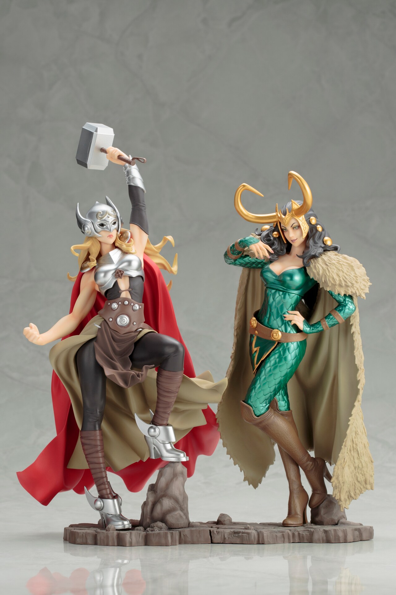 マーベルキャラのソー＆ロキが美少女フィギュア化、台座はジョイント