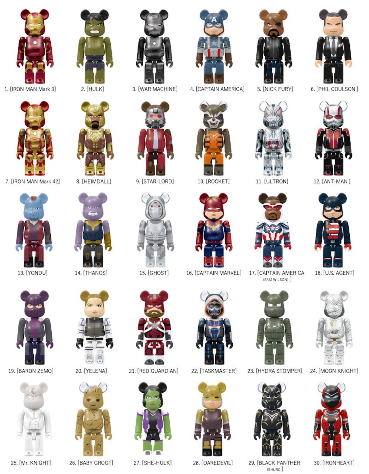 MCUキャラクターのベアブリックが必ず当たる、Happyくじ「BE@RBRICK