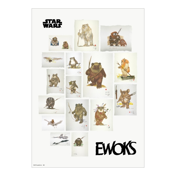 Happyくじ / STAR WARS 『EWOKS』」H賞のポスターイメージ [画像